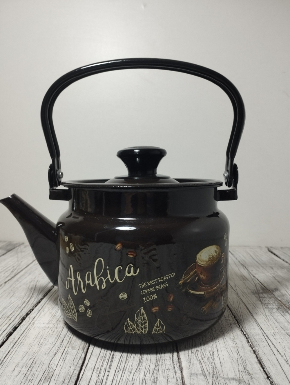 Чайник 2л цил Коричневый  Арабика кофе 42704-102/6