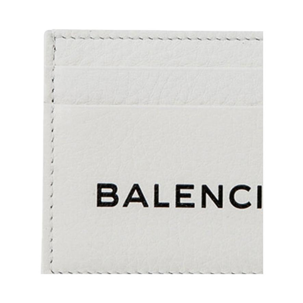 Balenciaga Leather Card Holder Unisex White