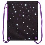 Мешок для обуви BRAUBERG PREMIUM, карман, подкладка, светоотражающие элементы, 43х33 см, Shiny star, 270283