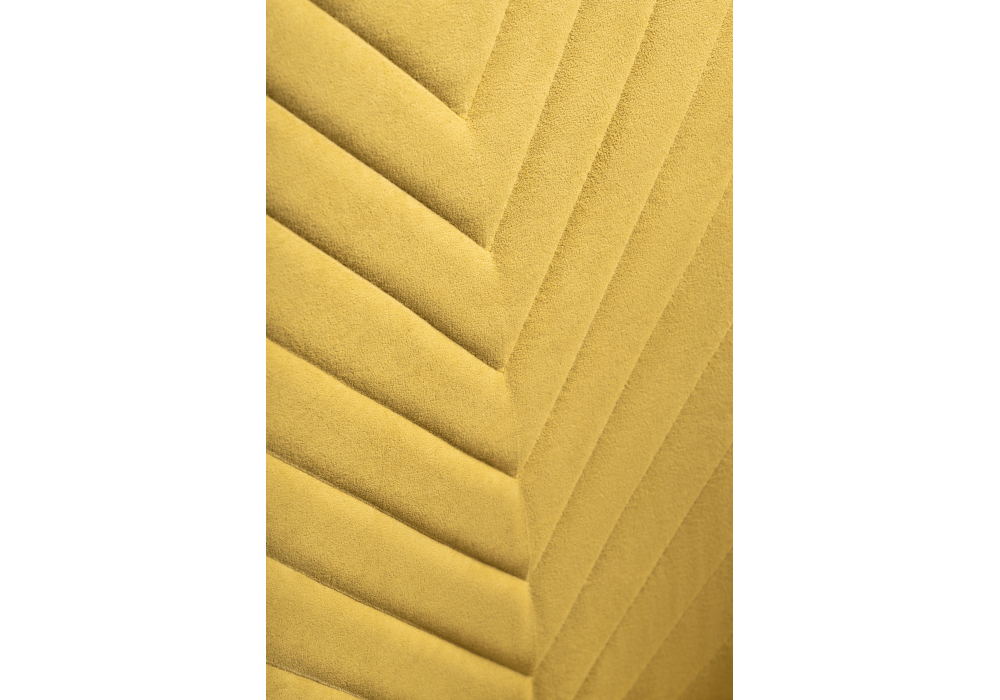 Стул на металлокаркасе Woodville Лулла горчичный, черный, ножки черные