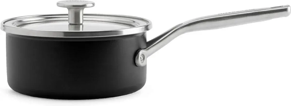 KitchenAid Кастрюля Steel Core Enamel 18 см 2 л с крышкой матовая черная