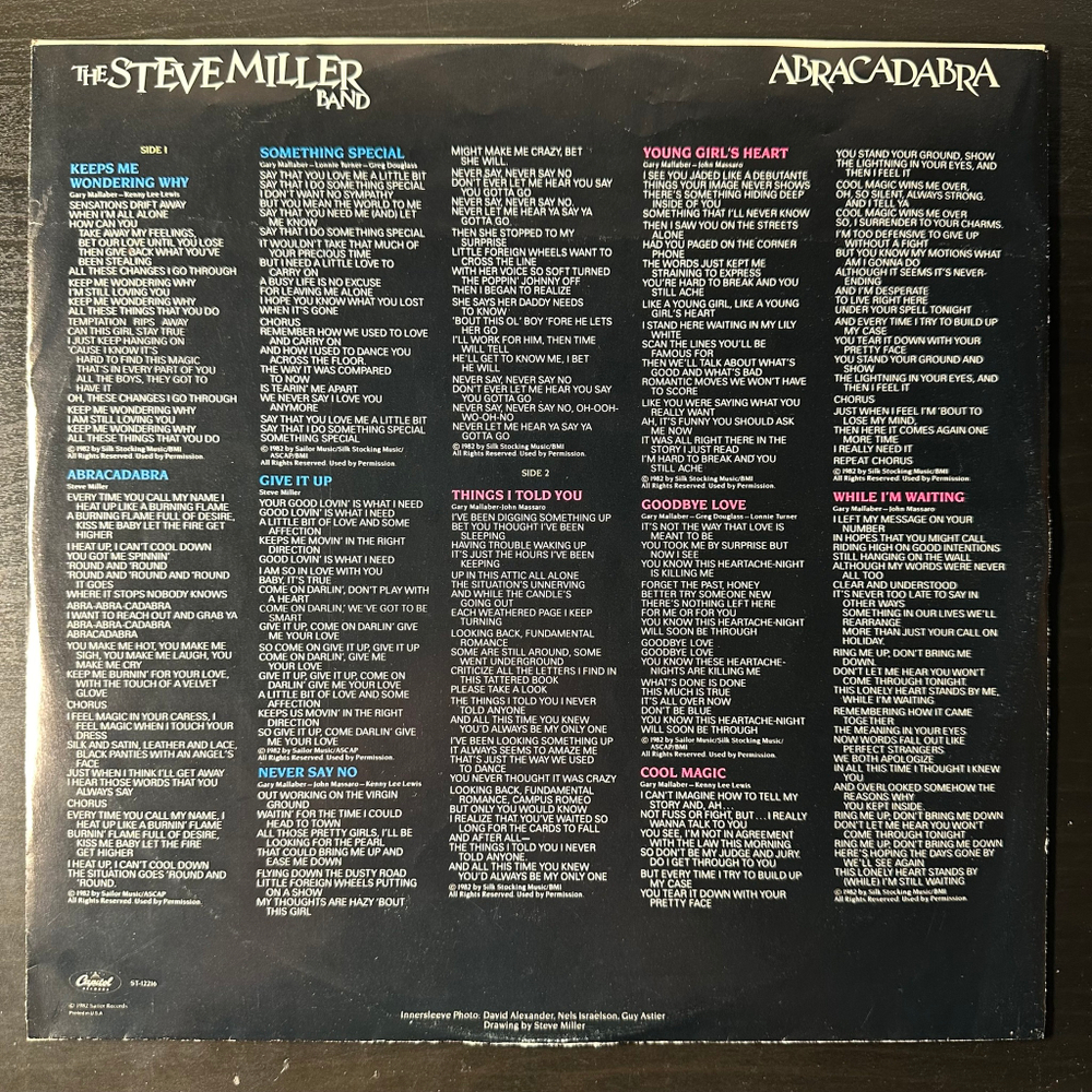 The Steve Miller Band ‎– Abracadabra (США 1982г.)