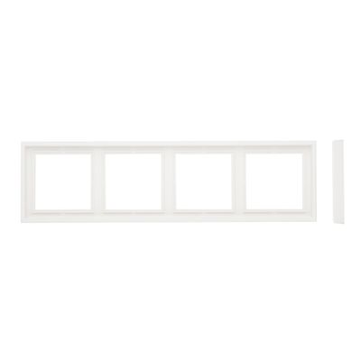 Рамка 4-местная LIREGUS MODERN K14-445-04.M/WWM белый матовый