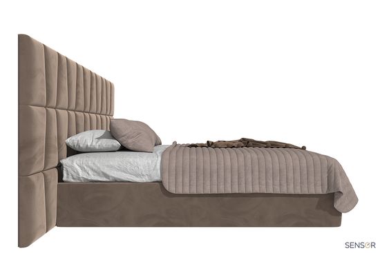 Кровать Trapezium с широким изголовьем