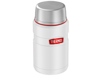 Термос для еды THERMOS KING SK-3020 RCMW 0.71L, складная ложка, белый