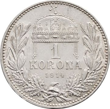 1 крона 1914 Венгрия