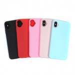 Силиконовый чехол с вырезом-сердечком для iPhone XS Max, 010940 Красный