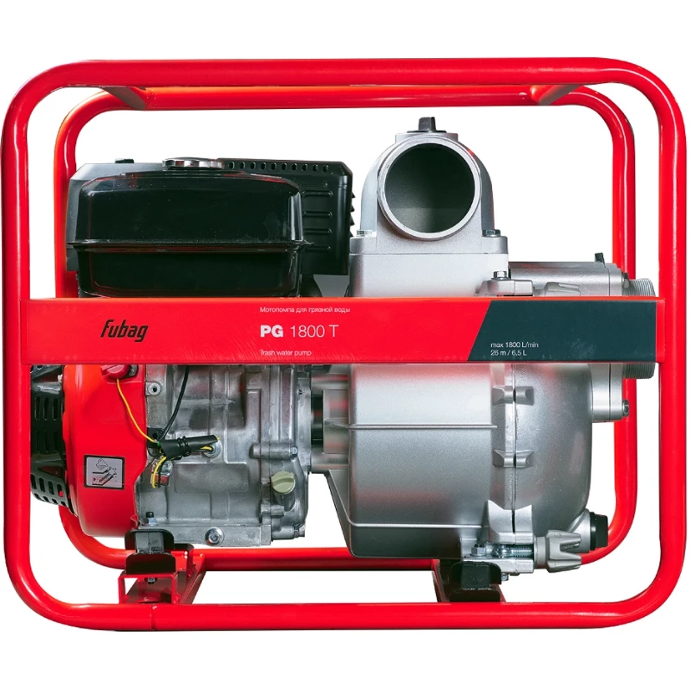 FUBAG PG 1800 T мотопомпа бензиновая 13 л.с, 1800 л/мин, диаметр 100 мм, 646261