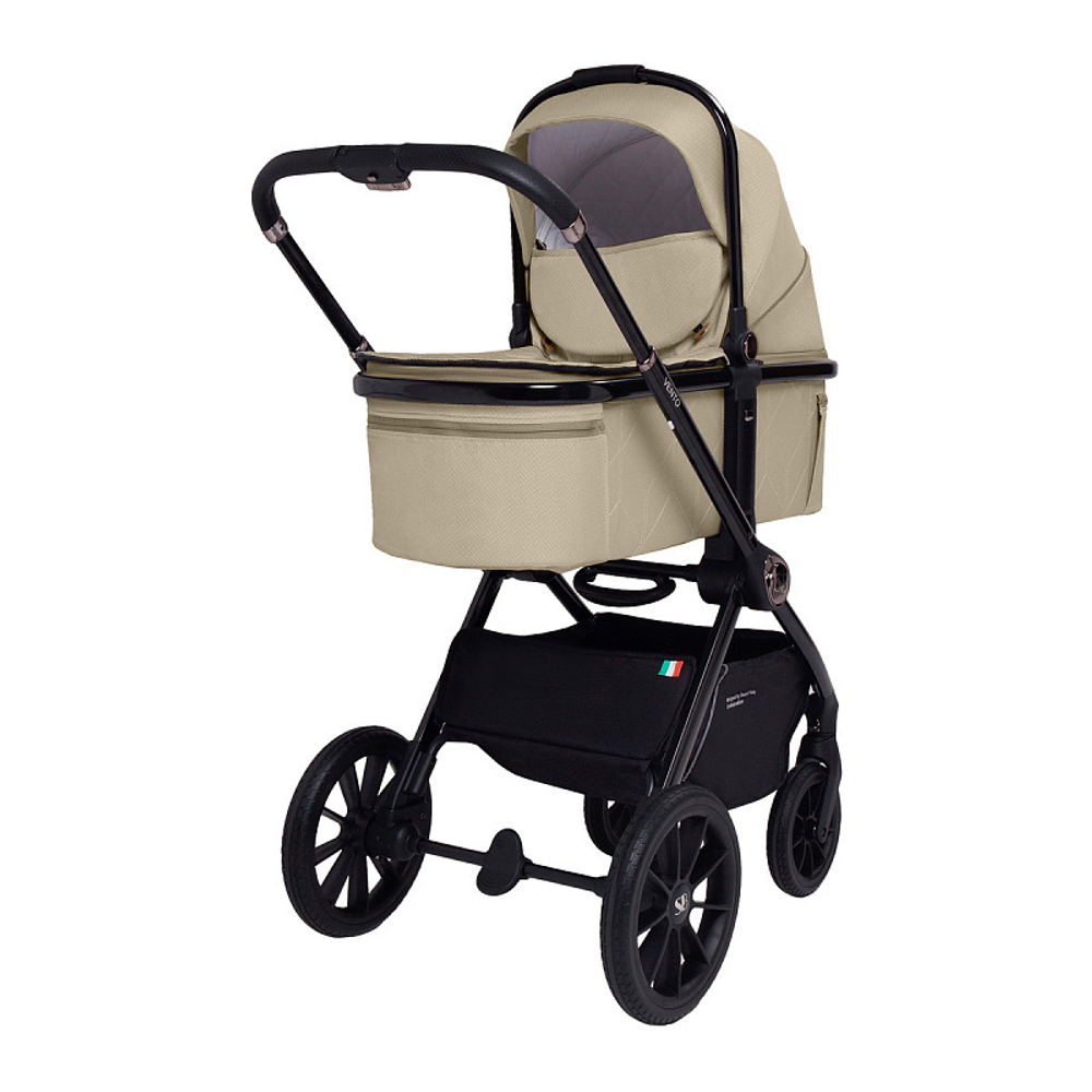 Детская коляска Sweet Baby Vento Black 2 в 1 Beige