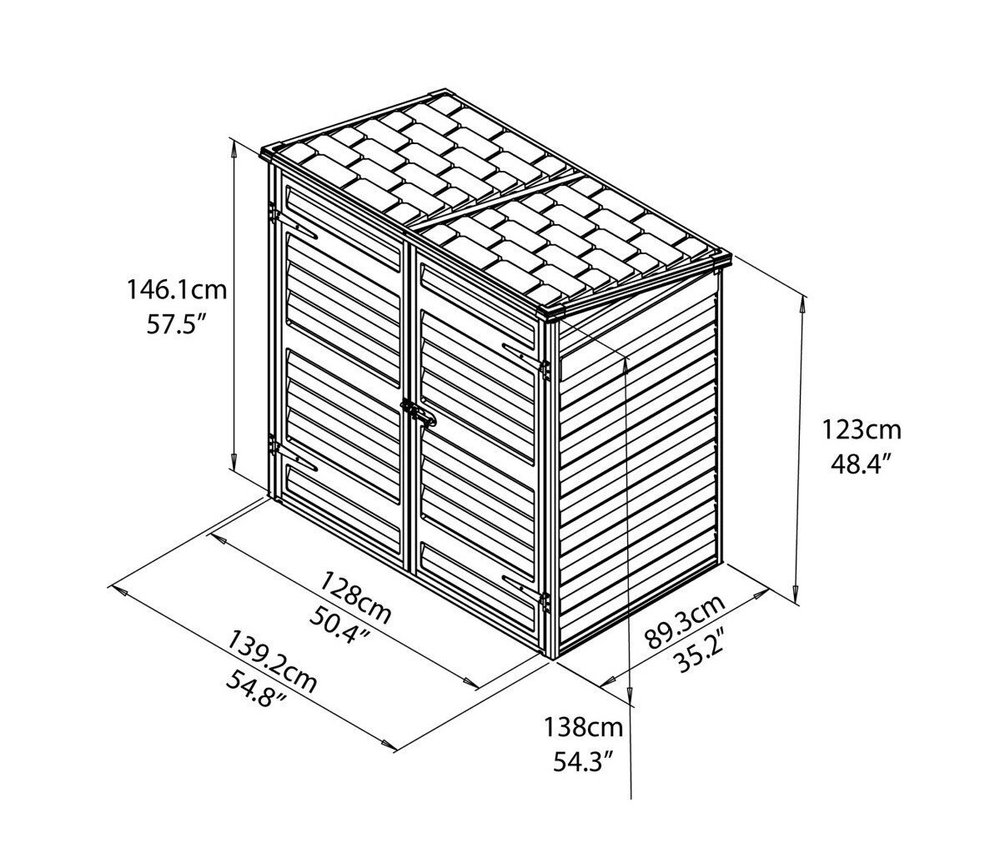 Ящик - шкаф уличный из поликарбоната Palram Voyager