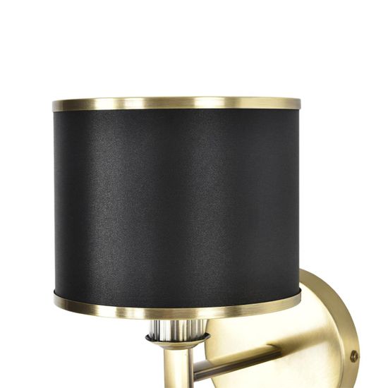 8406/1W MODERNI LN26 000 античная бронза/черный металл/текстиль Бра Е14 40W 220V DEMETRA