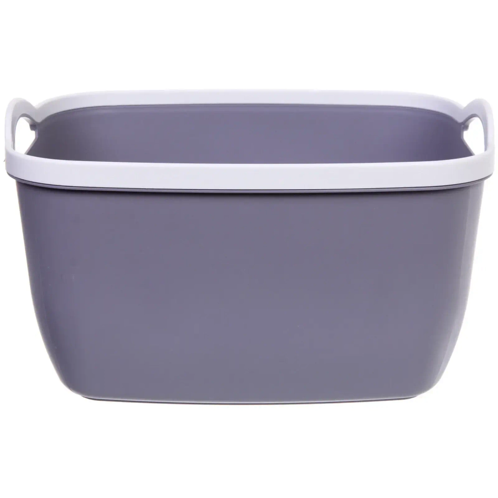 Корзина для хранения «БРЭТОС», цвет пыльно - серый, 34.5*27*20см