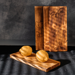 Деревянные разделочные доски 4 шт. из сибирского кедра с гравировкой RDN22