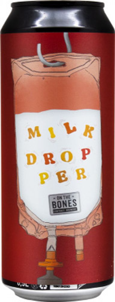Пиво Он Зе Боунс Милк Дроппер / On The Bones Milk Dropper 0.5 - банка
