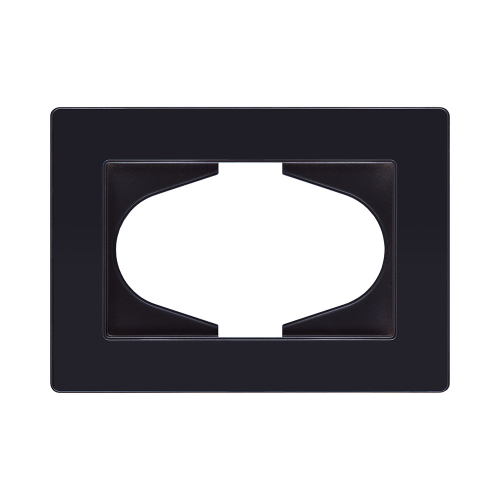 Рамка для двойной розетки, черный Kollinger Eleganz Acryl EA120BK