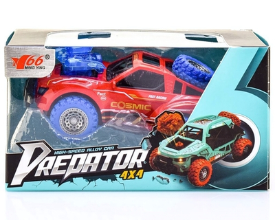 Модель 1:32 "Внедорожник (при ударе отстреливается двигатель, свет/звук,) красн.