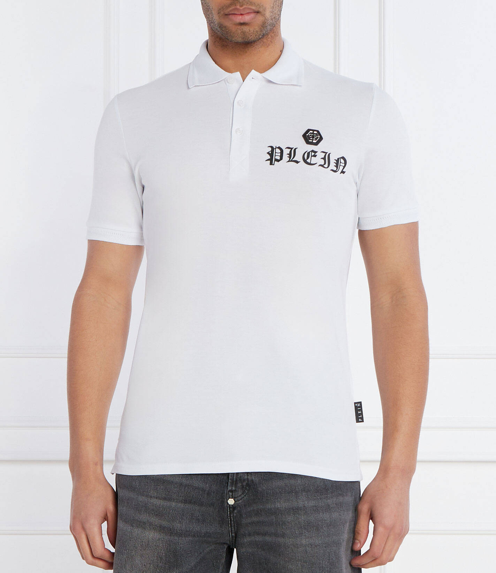 Поло Skull&Bones Philipp Plein - белый(MTK6886 PTE003N)