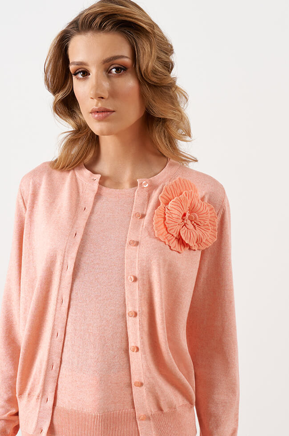 8385 Брошь (персиковый)