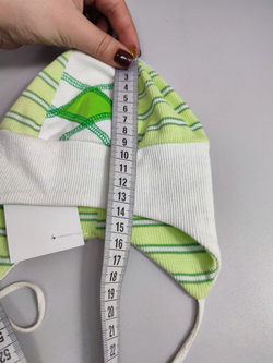 Шапка Pum Pon на завязках для новорожденного, новая