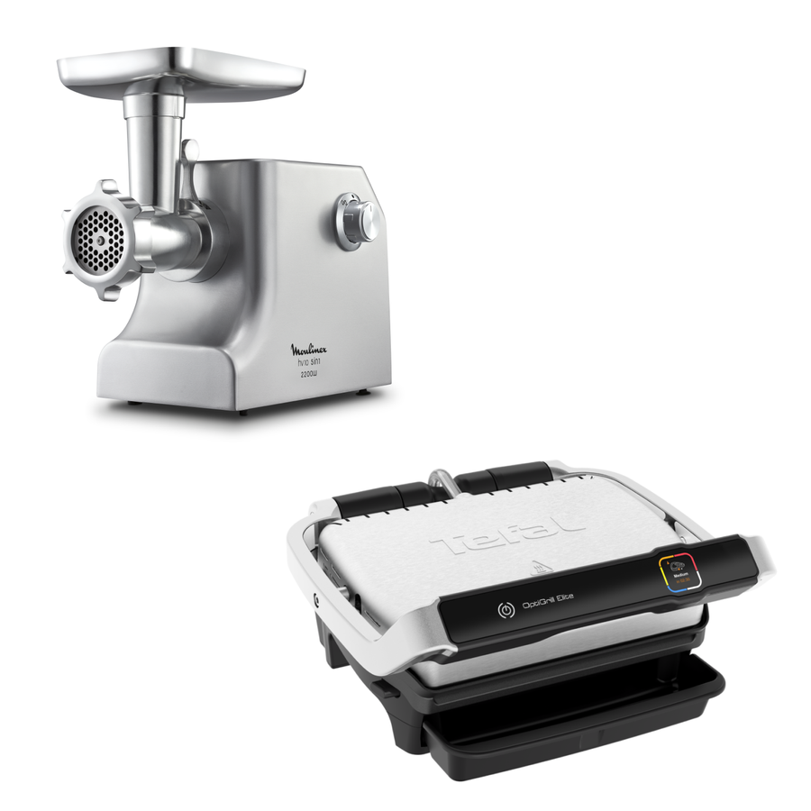 Мясорубка Moulinex ME856D32 + Электрогиль Tefal GC750D30