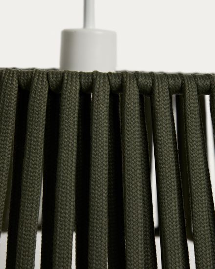 Абажур для подвесного светильника Aldet зеленый, Ø46 см