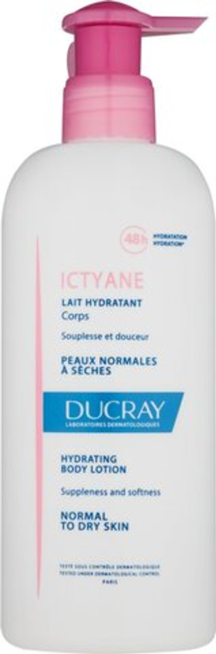 Ducray Ictyane - увлажняющее молочко для тела для нормальной и сухой кожи /   400  ml  / GTIN 3282770106916