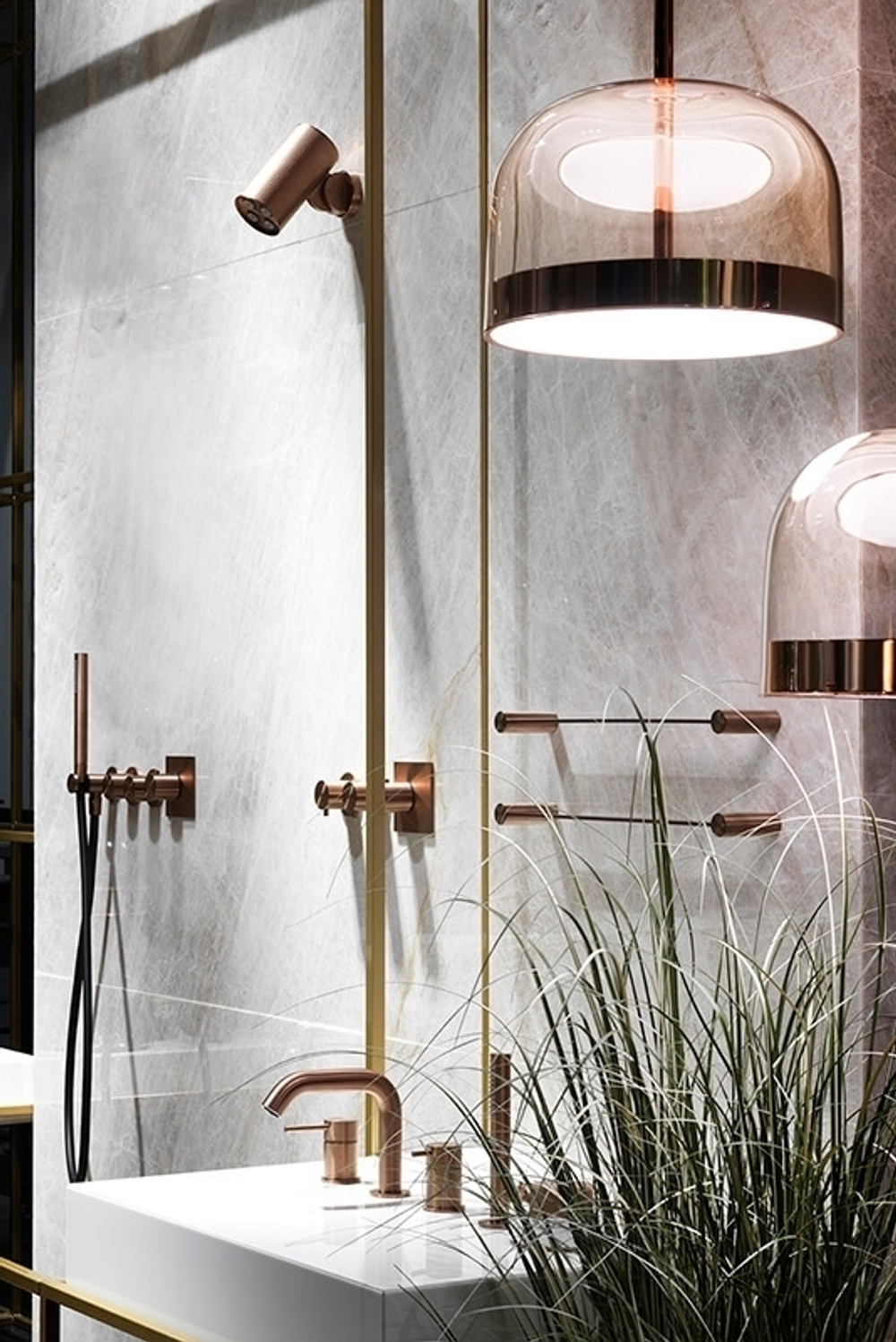 Полотенцедержатель Gessi 316, настенный, L600 мм, цвет Brass Brushed PVD