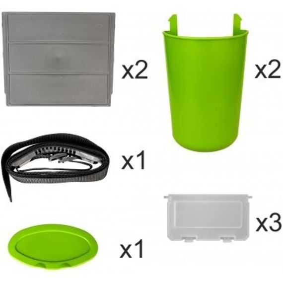 Ящик зимний Helios &quot;FishBox&quot; односекционный (10л) зеленый