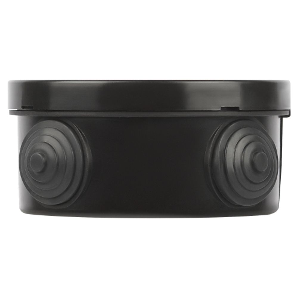 Распаячная коробка ЭРА KOR-85-40-4g-B открытой установки черная 85х40мм с гермовводами 4 вх. IP54