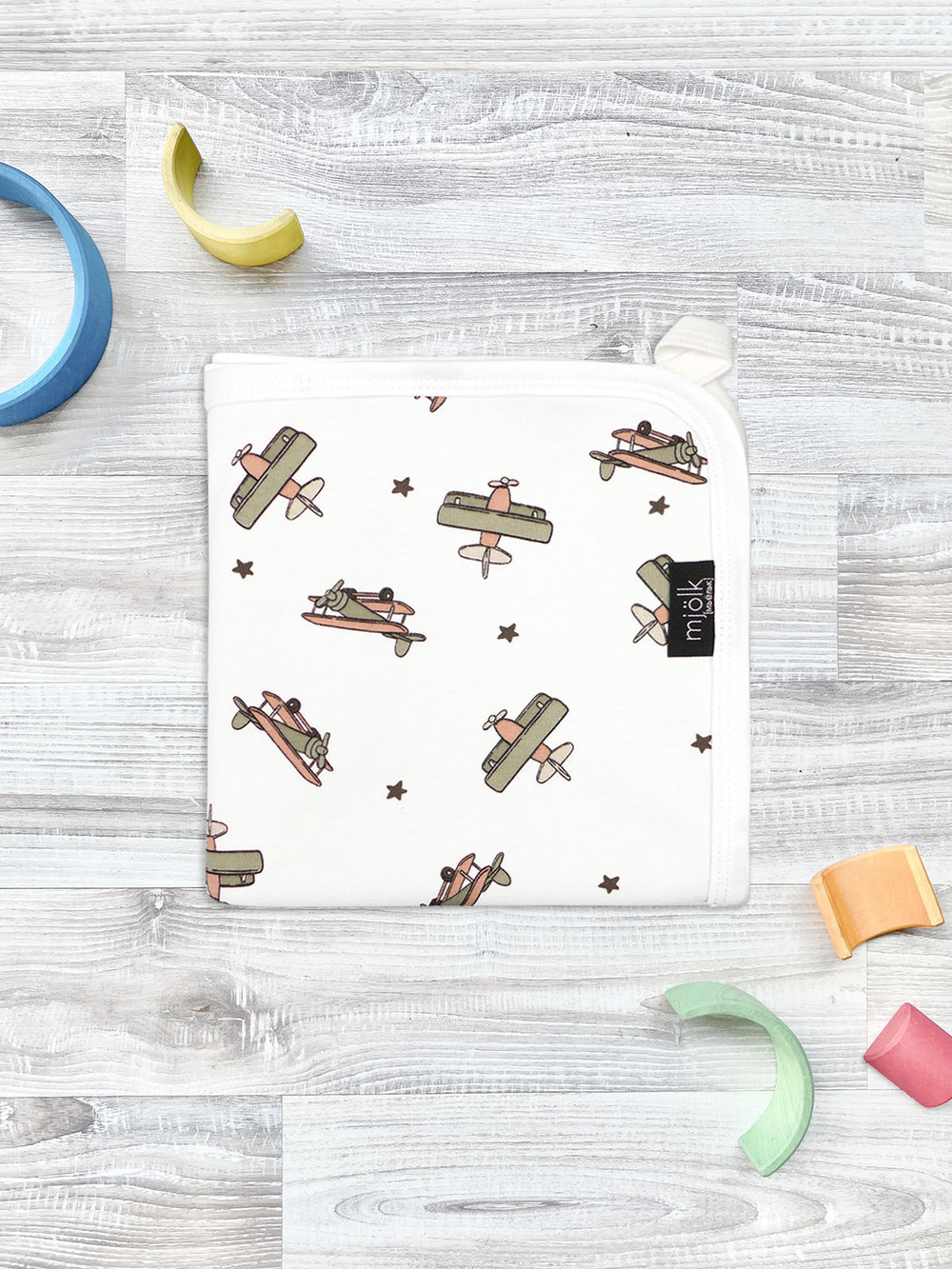 Двусторонний плед Mjölk Самолёты, уценка