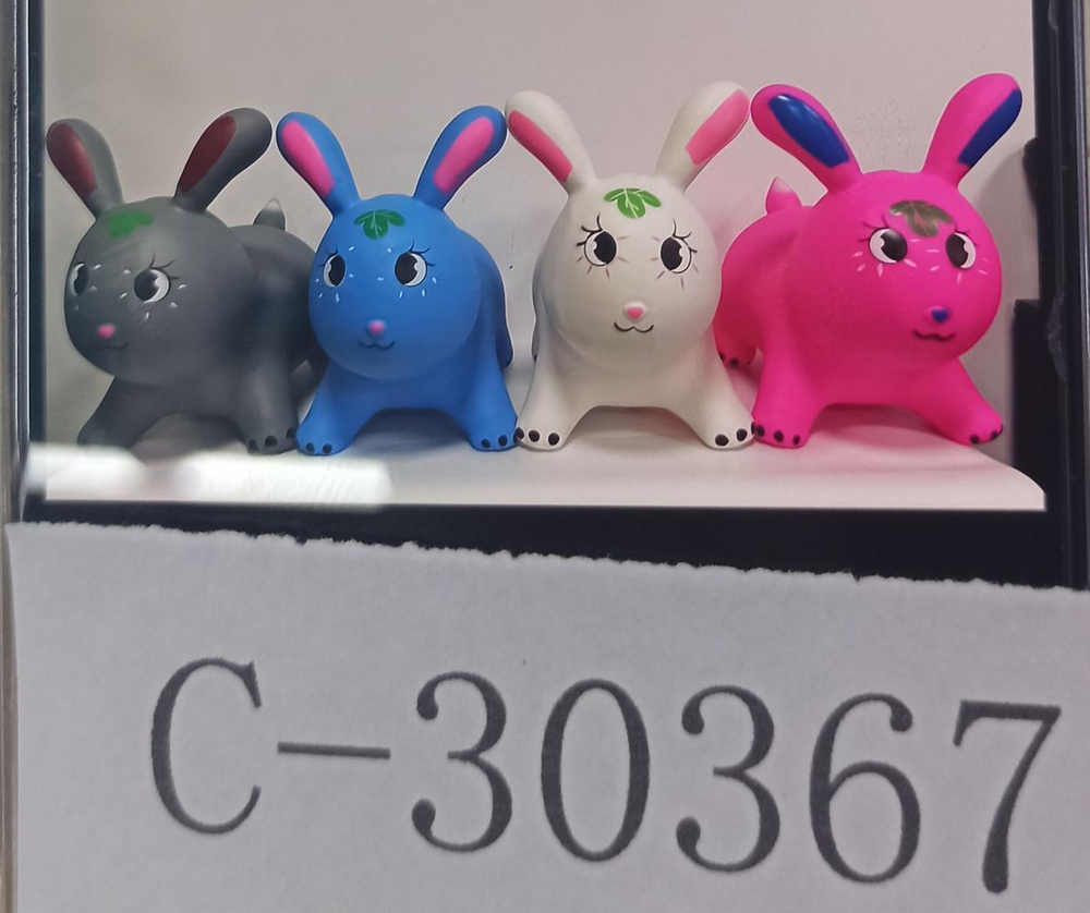 Мяч прыгун Зайка 1300 гр, 3-4 цвета, с-30367