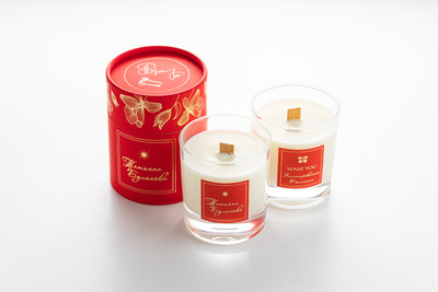 Свеча в стеклянном стакане 320 мл, «Ландыш» Лимитированная коллекция Татьяны Булановой