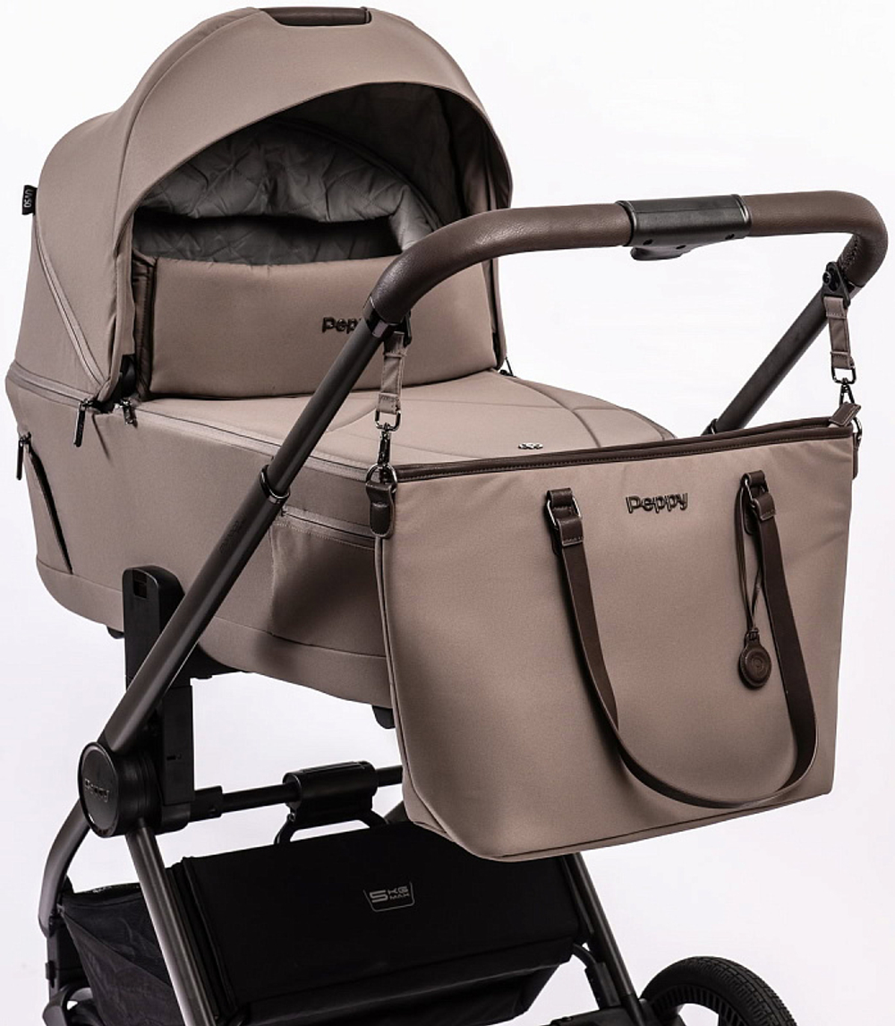 Детская коляска Peppy Monaco Thermo 3 в 1 с автокреслом Verona Mocco