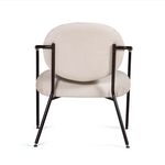 Лаунж кресло EGO, велюр белый