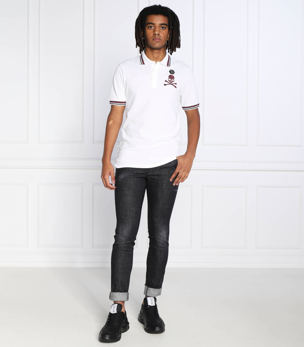 поло Philipp Plein - белый(MTK5990 PTE003N)