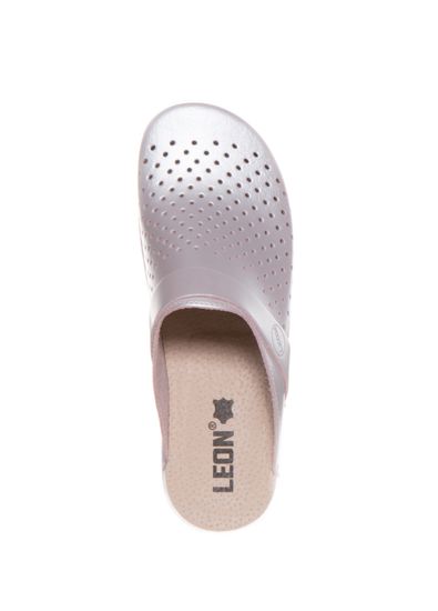 PU102 | Женские сабо (перламутровый)