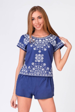 [m]Пижама женская "АРАБЕСКА" футб+шорты КЖ 0093