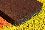 Спортивное рулонное покрытие из крошки Резипол ANT Combi Flex Color 12мм до 100м2 Черный
