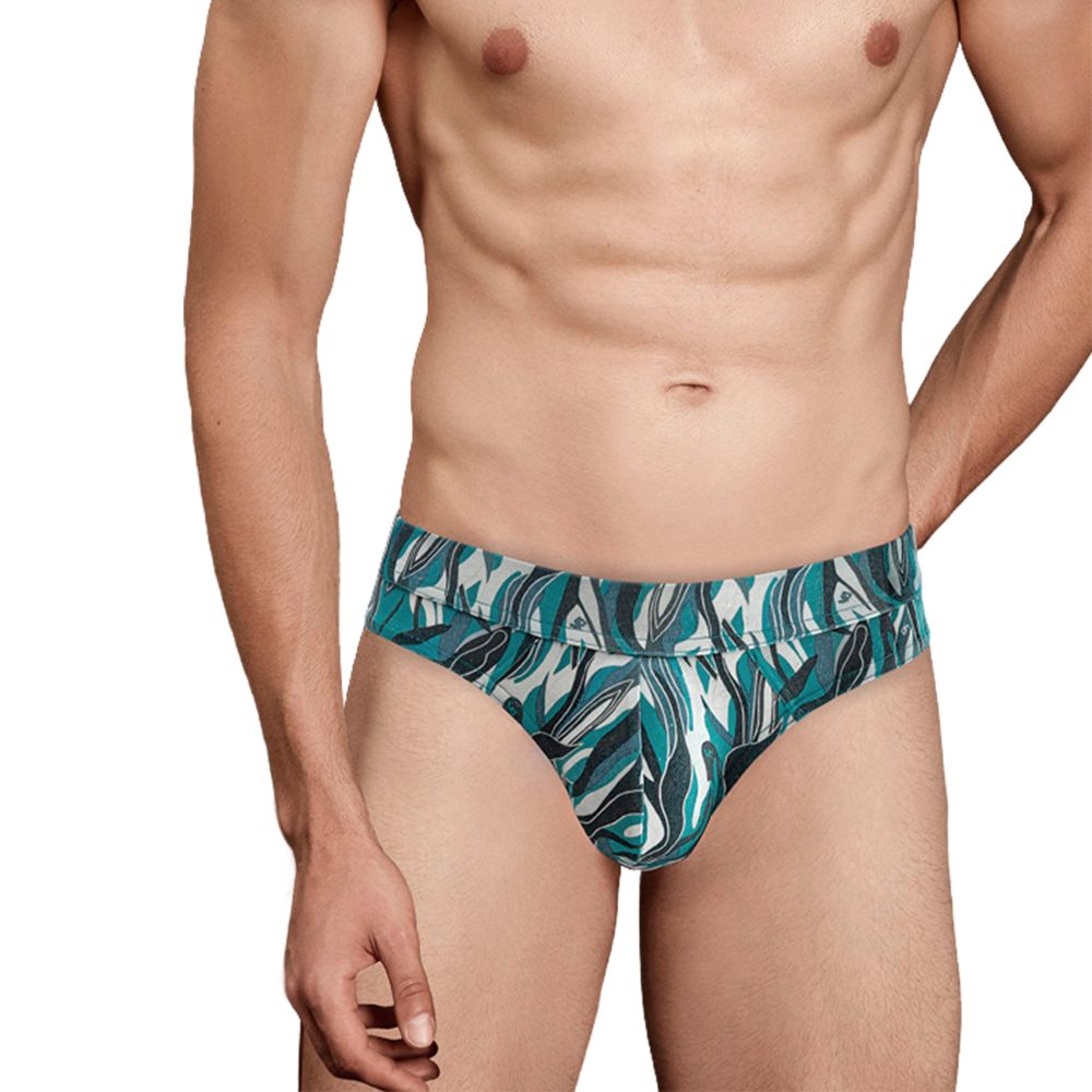 Мужские трусы джоки бирюзовые с принтом Doreanse 1024