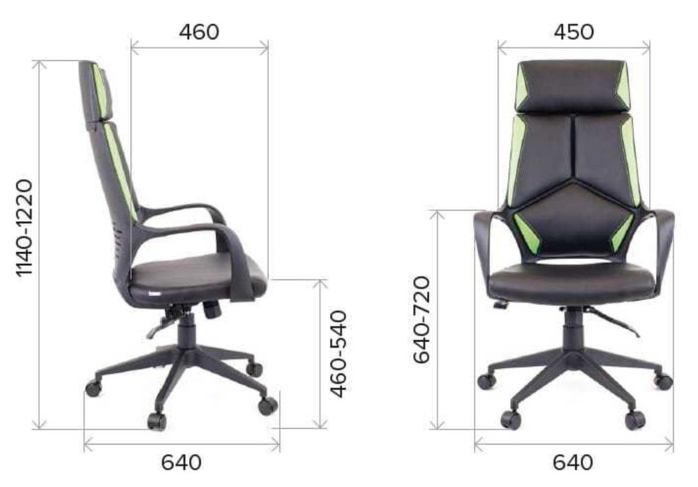 Кресло Everprof Trio Grey TM Ткань Зеленый