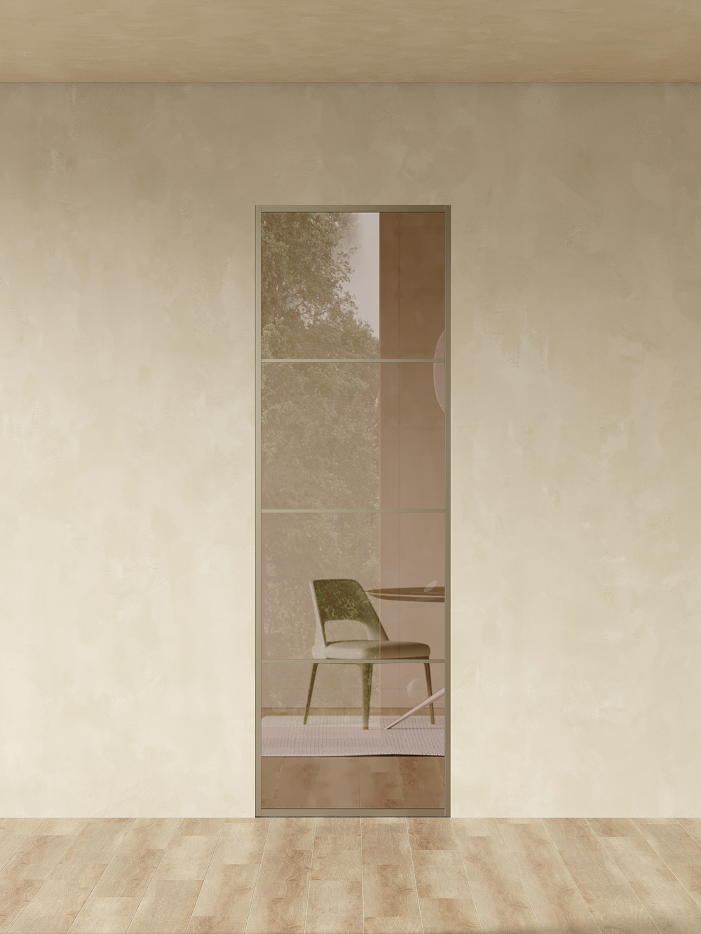 Распашная алюминиевая перегородка Minoli 7