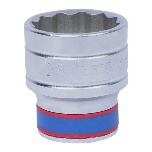 KING TONY (433028M) Головка торцевая стандартная двенадцатигранная 1/2", 28 мм