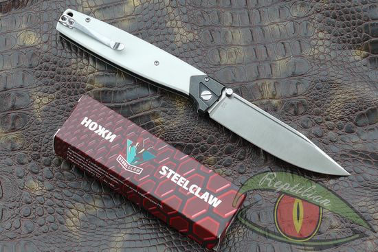 Складной нож STEELCLAW Baл-03W-Питбуль 2 поколение c клинком из стали D2, рукоять G10