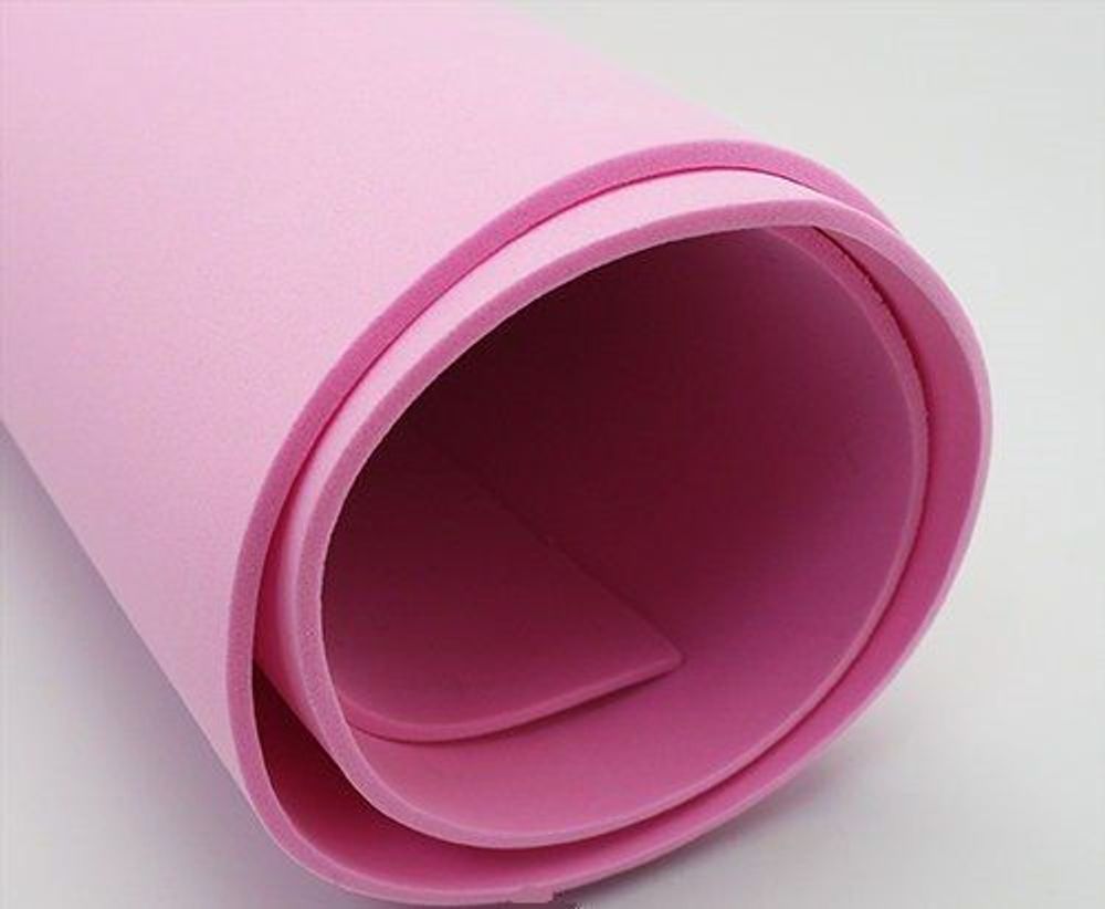 Фоамиран Иранский, толщина 2 мм, размер 60х70 см, цвет тёмно-розовый (1 уп = 5 листов)