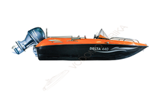 Катер стеклопластиковый DELTA 440