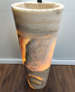 Раковина напольная из оникса Yellow ON-61358 (40*40*90)