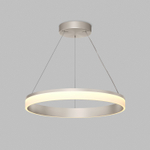 Подвесной светильник RING, ?600 мм, LED, 38Вт, 3000К, алюминий+акрил, сатин. никель