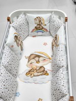 Детское постельное белье BUBO BABY "MILKY DREAMS" для новорожденных 17 предметов