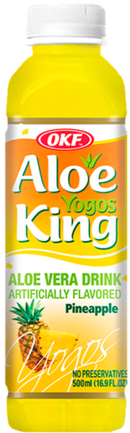 Сокосодержащий напиток OKF Aloe YOGOS King Pineapple "Ананас" 0.5 - пэт
