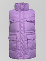 Жилетка Dorimodes 9017 на молнии и кнопках без капюшона с накладными карманами